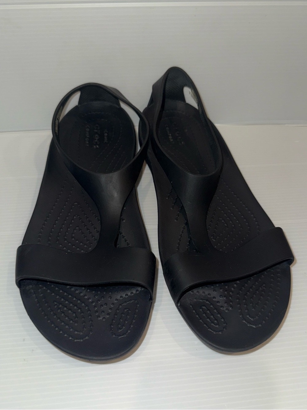 Crocs Serena Sandals In Black Size 8